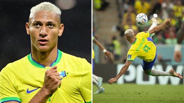 Famosos elogiam o jogador Richarlison em estreia do Brasil na Copa do Mundo 2022: "Gol mais bonito" - Reprodução/TV Globo