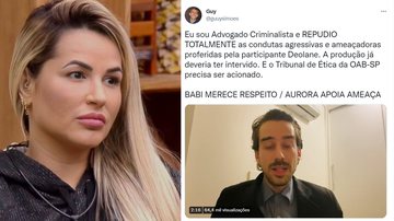 A Fazenda 14: Advogado criminalista acusa Deolane por ameaças e divide opiniões - Reprodução/Globo e Twitter