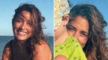 Giselle Itié se joga na areia da praia com filho e ostenta corpão: "Curtindo" - Reprodução/Instagram