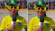 Gretchen vira repórter na Copa do Mundo e gera risadas na web: "Em tempo real" - Reprodução/Twitter