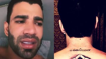 Gusttavo Lima expõe nova tatuagem enorme nas costas e vira motivo de piada: "Muito torta" - Reprodução/ Instagram