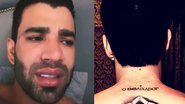 Gusttavo Lima expõe nova tatuagem enorme nas costas e vira motivo de piada: "Muito torta" - Reprodução/ Instagram