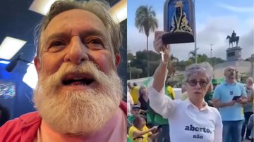 José de Abreu debocha da presença de Cássia Kis em protesto: “Virou monarquista?” - Instagram