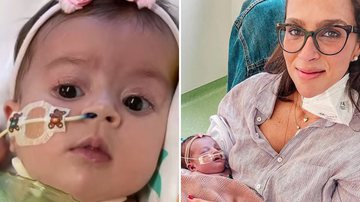 A bióloga Letícia Cazarré, esposa de Juliano Cazarré, desabafa ao falar do estado de saúde da filha: "Coração em pedaços" - Reprodução/Instagram