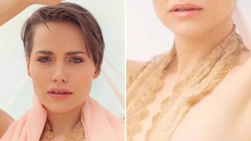 A atriz Letícia Colin sensualiza na praia e cobre só o essencial com renda: "Um luxo" - Reprodução/Instagram/Guilherme Echeverria