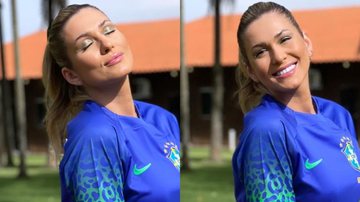 Lívia Andrade elege calça legging coladinha para ver jogo do Brasil e causa: "Deusa" - Reprodução/Instagram