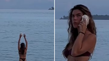 A modelo e atriz Mariana Goldfarb 'transcende' em praia e esbanja beleza de biquíni: "Me leva" - Reprodução/Instagram