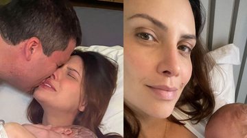 Camila Rodrigues surge com recém-nascido e desabafa sobre momento difícil: "Tristeza" - Reprodução/Andrezza Branco e Reprodução/Instagram