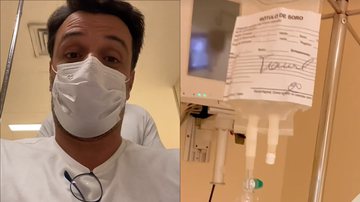 Rodrigo Lombardi é socorrido às pressas e chega ao hospital de cadeira de rodas - Reprodução/Instagram