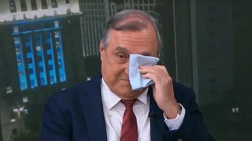 Sardenberg tem crise de choro ao se despedir da Globo ao vivo no ar - Reprodução/GloboNews