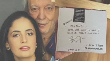 Viúva de Erasmo Carlos resgata presente deixado pelo cantor com declaração: "Meu amor" - Reprodução/Instagram