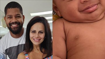 Viviane Araújo dá close no rostinho do filho e semelhança com pai rouba cena: "Xerox" - Reprodução/Instagram