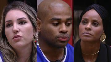 Aline Wirley, Amanda e Cezar Black disputam a permanência no BBB23 - Reprodução/Globo