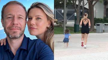 Esposa de Tiago Leifert, Daiana Garbin se exercita com a filha e fãs babam - Reprodução/Instagram