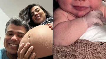 Petra Mattar, filha de Mauricio Mattar, mostra rostinho do filho recém-nascido e impressiona internautas: "Cara do avô!" - Reprodução/Instagram
