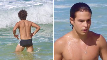 Ele cresceu! Galã de 'Poliana',  Igor Jansen exibe corpo musculoso ao tomar banho de mar - AgNews