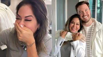 Maíra Cardi se emociona com surpresa do namorado em voo: "Avião inteiro parou" - Reprodução/ Instagram