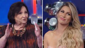 Dona Déa Lúcia expõe mania de Lívia Andrade e faz todos rirem no 'Domingão': "Maníaca" - Reprodução/Globo