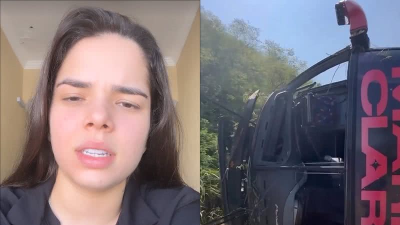 Ônibus da cantora Maria Clara perde controle e capota com 17 pessoas: "Acidente" - Reprodução/Instagram