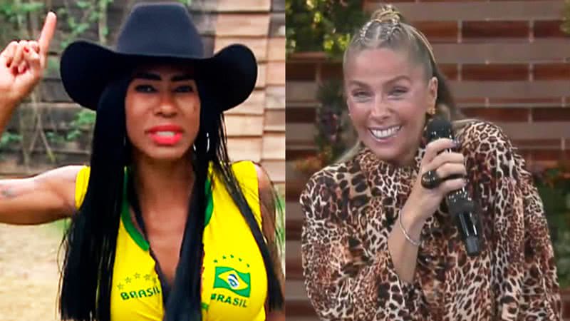Inês Brasil e Adriane Galisteu em 'A Fazenda' - Reprodução/Record TV