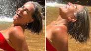 Que saúde! Gloria Pires ostenta corpo invejável em dia de cachoeira: "Imagina ser assim" - Reprodução/Instagram
