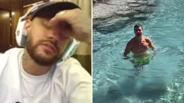 Impedido pela Policia, Neymar demonstra inveja do novo lago de Rodrigo Faro: "O teu pode" - Reprodução/Instagram