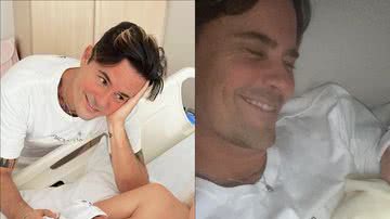 Ela nasceu! Paulinho Vilhena mostra rostinho de Manoela, sua primeira filha: "Família completa" - Reprodução/Instagram