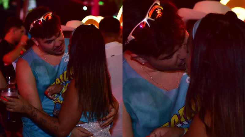 Alvaro é flagrado aos beijos com MC Loma na Farofa da Gkay - AgNews/Leo Franco