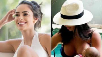 Só de biquíni, Bruna Biancardi amamenta Mavie na beira da piscina: "Juntinhas" - Reprodução/Instagram