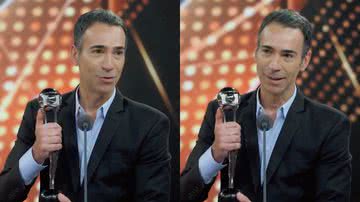 César Tralli agradeceu ao vencer o Melhores do Ano na Globo - Reprodução/Globo
