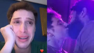 Diego Martins se emocionou ao assistir o beijo entre Kevin e Ramiro em Terra e Paixão - Reprodução/Instagram/Globo