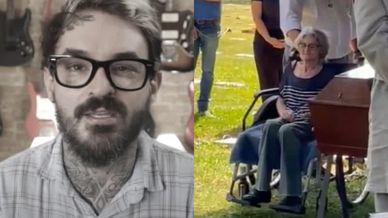 Em cadeira de rodas, mãe de PC Siqueira desaba em enterro - Reprodução/Twitter