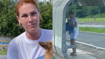 Em vídeo, Anna Hickmann comove web ao resgatar cachorro na estrada: "Deixado pra morrer" - Reprodução/ Instagram