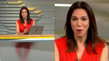 Ana Paula Araújo segura o choro ao anunciar morte de Glória Maria: "Muita tristeza" - Reprodução/TV Globo
