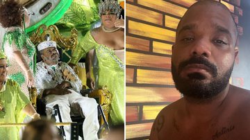 O cantor Arlindinho lamenta queda da escola que homenageou seu pai, Arlindo Cruz, no Carnaval 2023: "Arrasado" - Reprodução/Instagram/Globo