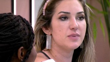 Ao conversar com Sarah, Amanda critica estratégia de jogo em grupo no Big Brother Brasil 23: "Isso é muito ruim" - Reprodução/Globo