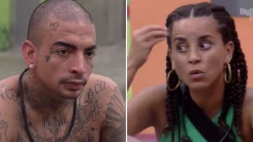 A ativista Domitila Barros faz proposta e surpreende MC Guimê no Big Brother Brasil 23: "Se você puder" - Reprodução/Globo