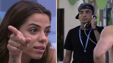 Após MC Guimê atender o Big Fone, a jogadora de vôlei Key Alves ameaça o cantor em conversa com Gustavo; veja - Reprodução/Globo