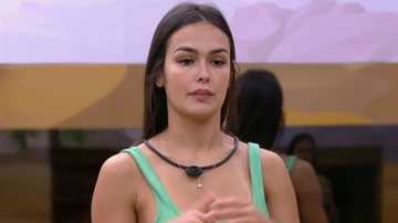 A personal trainer Larissa defende Bruna após reclamações de Fred e Paula no Big Brother Brasil 23: "Emburrada" - Reprodução/Globo