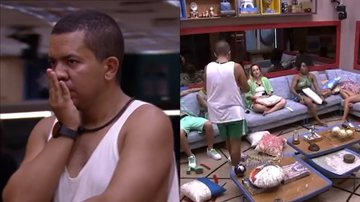 BBB23: Bêbado, Bruno destrói decoração e machuca Bruna Griphao: "Passou do ponto" - Reprodução/TV Globo