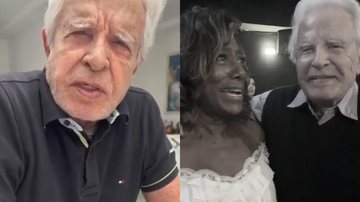Aos 95 anos, Cid Moreira faz rara aparição e relembra carreira com Glória Maria - Reprodução/TV Globo