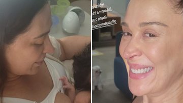 A atriz Claudia Raia amamenta filho caçula e exalta parceria do marido, Jarbas Homem de Mello: "A gente faz" - Reprodução/Instagram