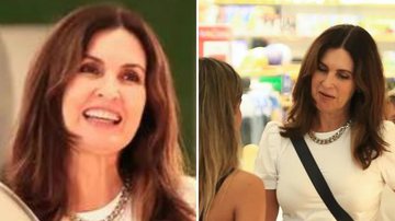 A apresentadora Fátima Bernardes surge com look elegante e é surpreendida por fãs em shopping no Rio; veja - Reprodução/AgNews