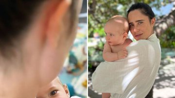 A atriz Fernanda Vasconcellos mostra a beleza da amamentação em clique com filho, Romeu: "Amor infinito" - Reprodução/Instagram