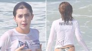 Gente? Jade Picon é flagrada tomando banho de mar usando camiseta branca - AgNews