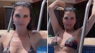 Aos 50 anos, Luiza Ambiel arrasa de biquíni mínimo na piscina em fisioterapia: "Corpinho perfeito" - Reprodução/Instagram