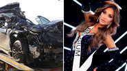 A modelo Chayenne Van Aarle, Miss Bélgica 2022, sofre acidente de carro gravíssimo: "Choque muito violento" - Reprodução/Instagram/Divulgação