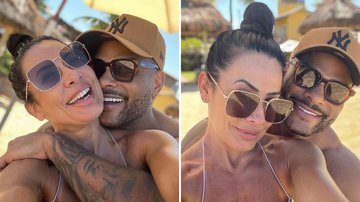 O casal Scheila Carvalho e Tony Salles trocam carinhos em dia de sol: "Deus abençoe" - Reprodução/Instagram