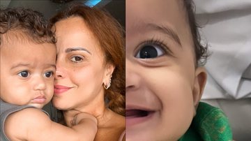 Viviane Araujo mostra dentinhos do filho nascendo e explode o fofurômetro: "Canjiquinha" - Reprodução/Instagram