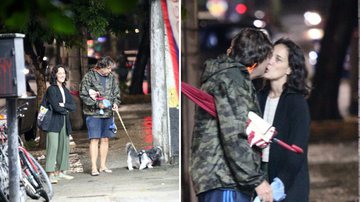 Em momento raríssimo, Adriana Birolli troca beijos tímidos com o namorado - AgNews